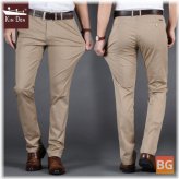 Golden Shield Brand Men's Casual Pants - Slim Straight Thin Section Cotton Casual Youth Pants Men's Trousers