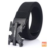 120cm Tactical Belt with Automatic Nylon Buckle for Outdoor Hunting