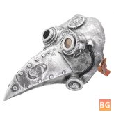 Steampunk Plague Doctor Mask Bird Beak Retractable Gothic Masks