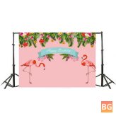Tropical Flamingo Backdrop Photography Background