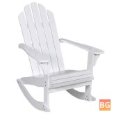 Garden Rocking Chair with Wood