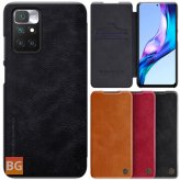 For Xiaomi Redmi 10/Redmi 10 Prime - Bumper Flip Shockproof with Card Slot PU Leather Full Cover Protective Case