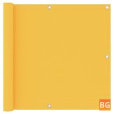 Balkonscherm 90x500 cm - oxford stof geel