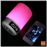 D58 Smart Mini Light Lamp - Clock Alarm Clock Colorful Light Wireless Bluetooth Speaker