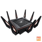 ASUS ROG Rapture RT-AX11000 WiFi Router - 10 Gigabit - Quad Core 2.5GHz - wtfast Mesh