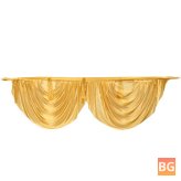 Gold Wedding Background with Silk Satin Swags