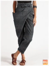 Belted Harem Pants for Women - Casual