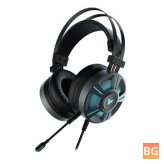 7.1 Channel Surround Sound Gaming Headset with LED Backlight and Microphone for Computer Gamer