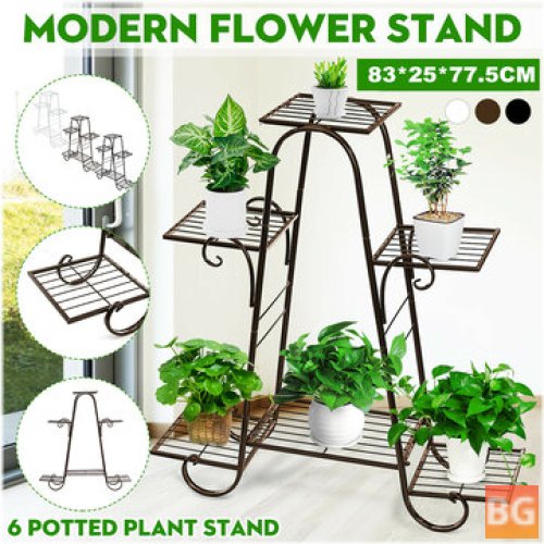 6-Tier Steel Stand for Flower Pot Display Holder - Holder Shelf