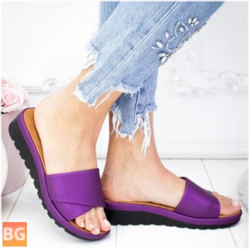 Wedge Slide Sandals for Women