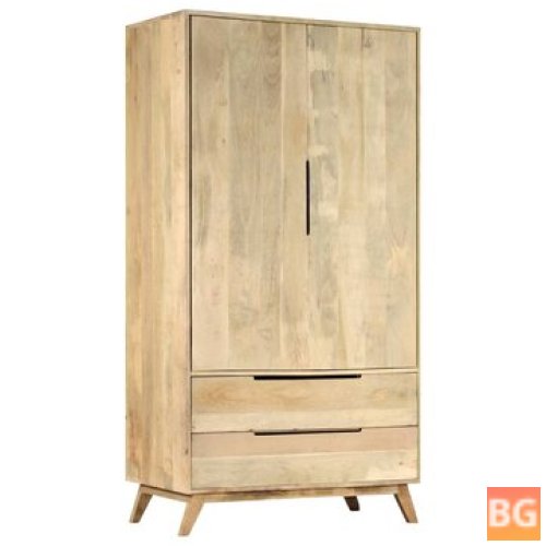 Wardrobe with 100x55x190 cm solid mango wood