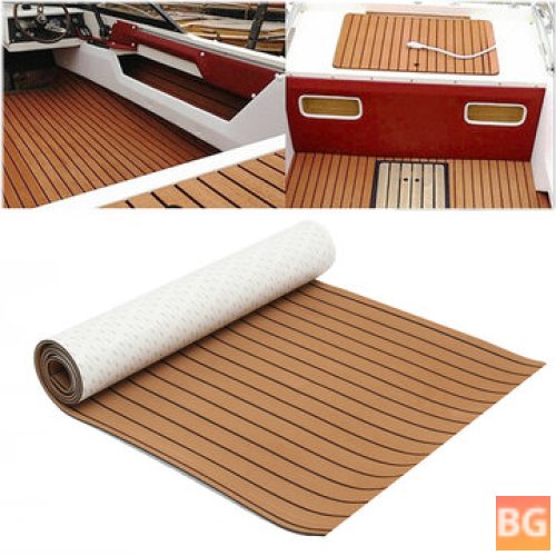 240cmx90cm EVA Foam Teak Decking Sheet - Self-Adhesive Marine Flooring