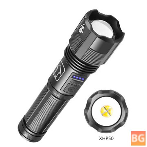 BIKIGHT XHP50 18650 Lighter with Zoomable Flashlight and Display