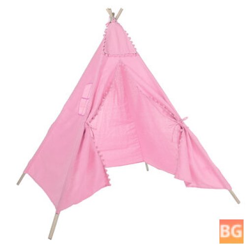 1.6m Cotton Teepee Play Tent for Kids - Indoor/Outdoor