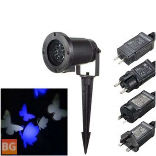 Projector Lamp with Waterproof Glass and Butterfly Wing