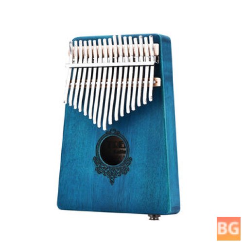 African Mahogany Wood Finger Mbira Kalimba Keyboard - Thumb Piano Finger Percussion Instrument
