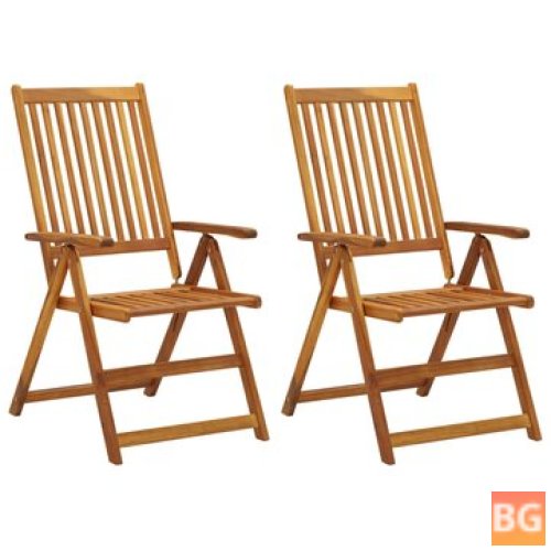 2-Piece Reclining Garden Chairs