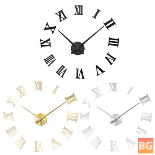 Large Size Mirrors for a 3D DIY Wall Clock