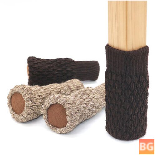 Chair Leg Socks - Acrylic Fibers - Chair Leg Cover - Furniture Desk Leg Knitting Sock Sets - Floor Protector for Home Decoration