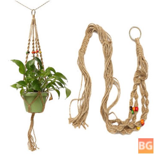 42" Flower Pot Macrame Hanger with Hook