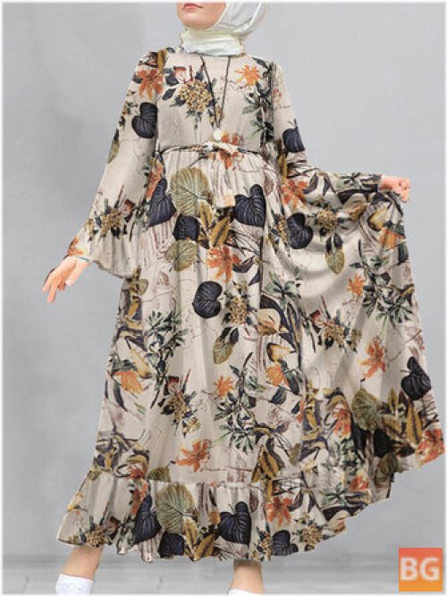 Floral Kaftan Maxi Dress