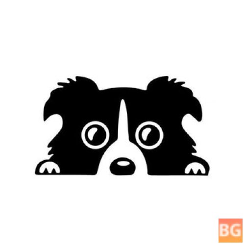 Window Decal for Cars - Lovely Pet Dog