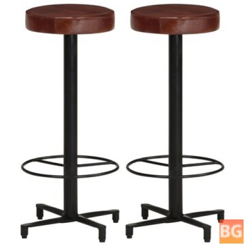 30" Bar Stool with Real Leather