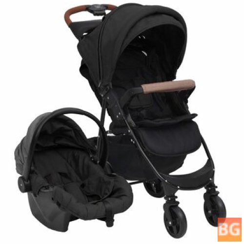 3-in-1 Steel Anthracite-coloured Stroller