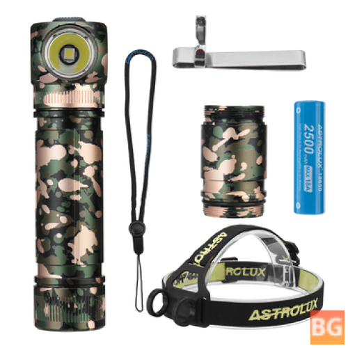 Astrolux HL02 SFS80 High-power LED Headlamp 18650/18350 Type-C Rechargeable Mini Torch with Battery Headlamp