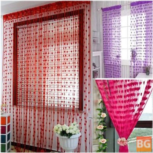 Tassel Door Window Curtain - Home Decorations