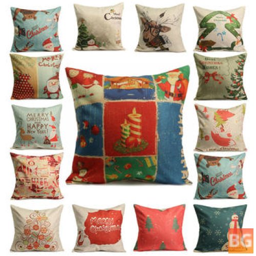 Christmas Santa Cushion Cover for Sofa