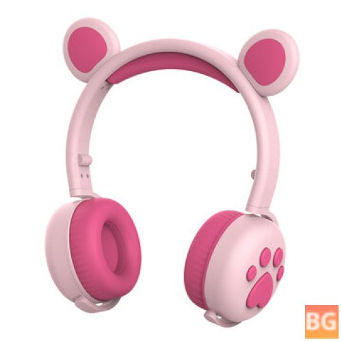 Bluetooth Headphones - Cute Bear Ear Headphones with Mic - 5.0