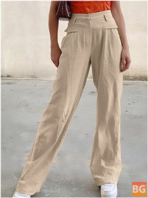 Zipper-Up Pants for Women