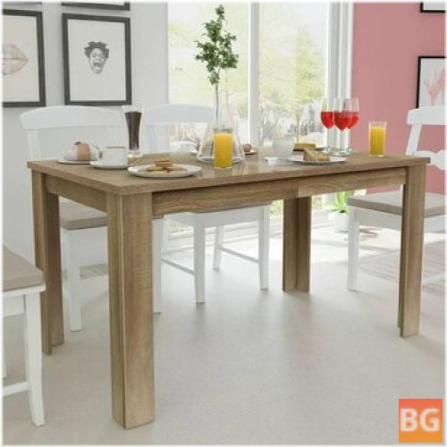Table with Legs in Oak Colour