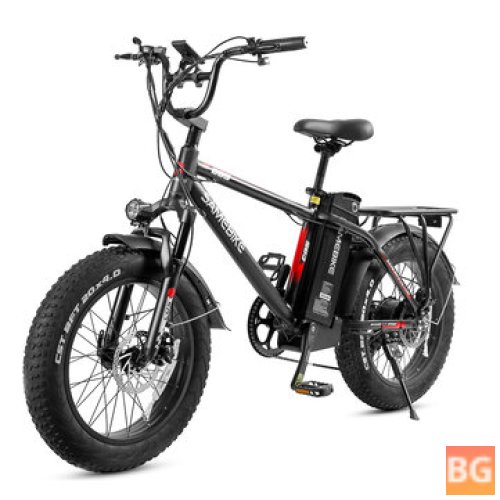 SAMEBIKE Electric Bike - 750W, 48V, 13Ah, 20*4.0 Inches, Smart, Dual Disc Brake, 100-150kg Load Capacity
