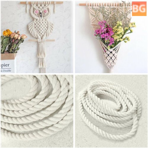 6mm Natural Cotton Rope Cord Sash String - Craft Macrame