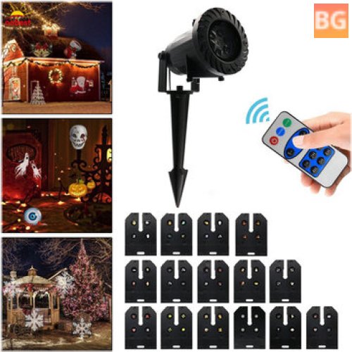 Remote Control Stage Light - 15 Patterns - 6W
