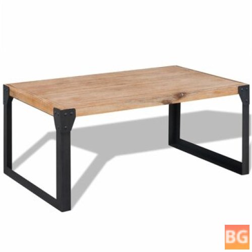 Solid Wood Coffee Table - 39.4