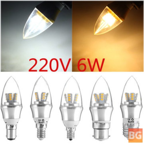 LED Lamp - Warm White/White - 25 SMD - 2835 Silver