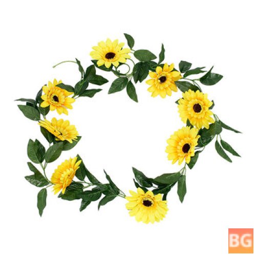 Artificial Sunflower Garland for Wedding - Floral Arch