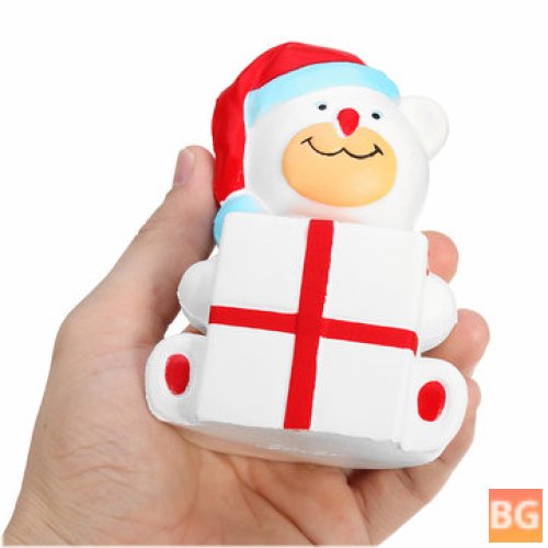 Squishy Christmas Bear 9cm Gift Soft Slow Rising Collection Decor Toy