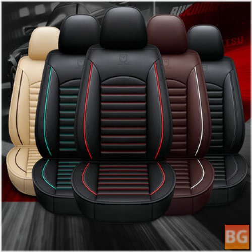 Full Leather Car Front Seat Protect Mat - Breathable Cushion Pad