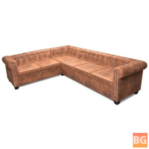 Chesterfield corner sofa for 6 people
