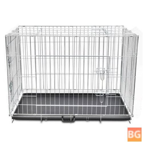 Collapsible Metal Dog Crate for Dogs