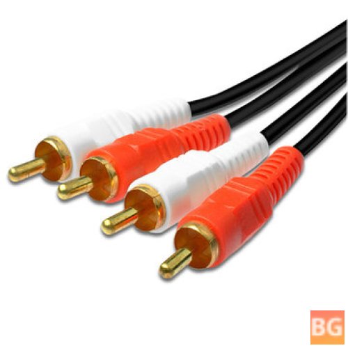 Stereo Audio Cable - RCA to Male - for Home Theater DVD TV Amplifier CD Soundbox