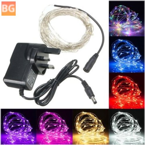 12V LED Silver Wire Fairy String Light - Christmas/Wedding Party Lamp