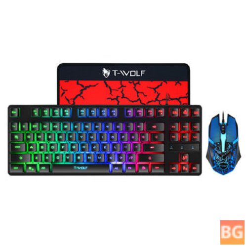 3-in-1 Gaming Keyboard with Mouse and Mouse Pad