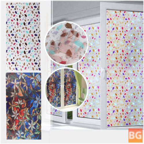 Waterproof 3D Glass Sticker for Privacy and Decor
