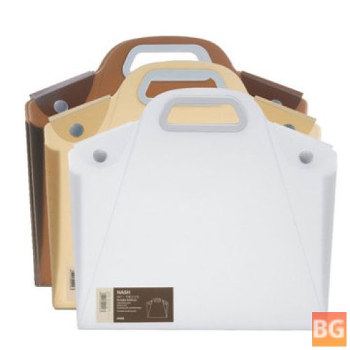 Durable Transparent File Folder with Double Buckle - Ideal for School and Office Use