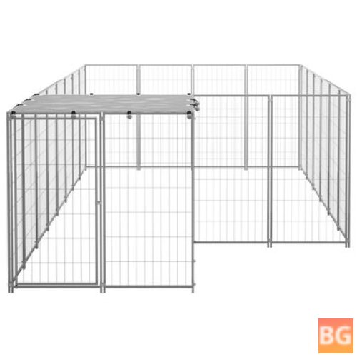 Dog Kennel - Silver 91.2 ft²